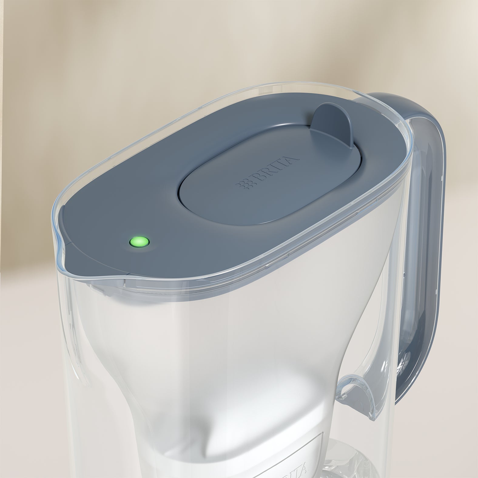 Brita Style Essential – Tischwasserfilter 2,4 l, MAXTRA, Kunststoff, Blau/Transparent, mit 2 Kartuschen