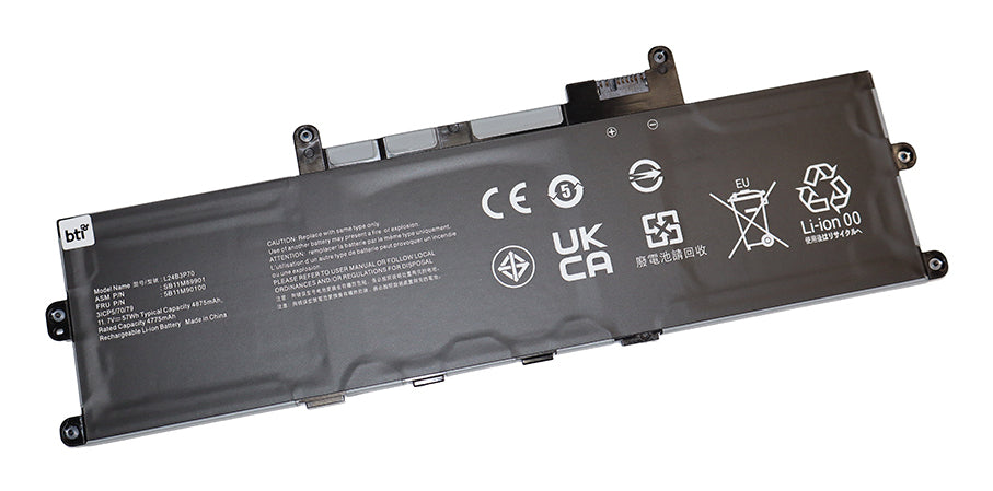 Origin Storage BTI Notebook-Akku – für Lenovo – 57 Wh, 11,7 V (3 Zellen) – Schwarz