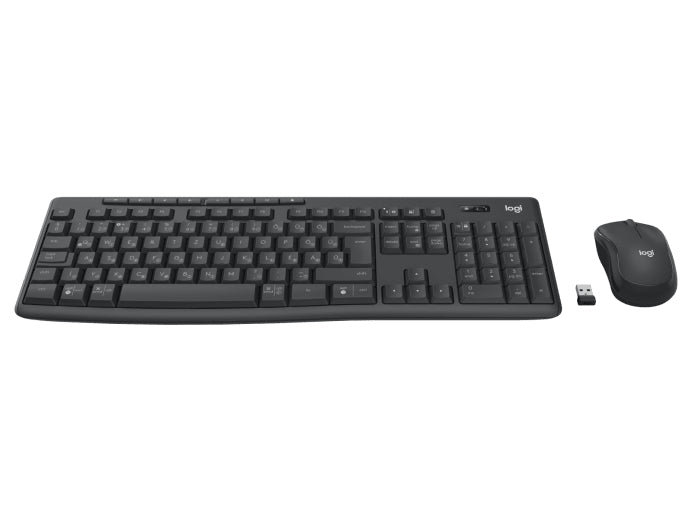 Logitech MK370 – Tastatur, kabellos (2,4 GHz), Dunkelgrau