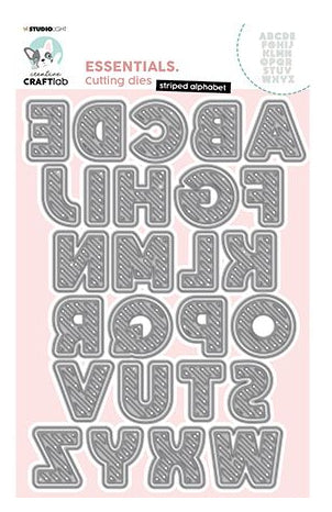 Studio Light CCL-ES-CD174 – Stanzschablone, Buchstaben, 164 × 256 mm, grau, 54 Stück