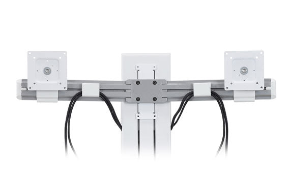 Ergotron WorkFit-SR – Monitorhalterung, Dual, Standfuss, bis 24", 11,4 kg, höhenverstellbar, neigbar