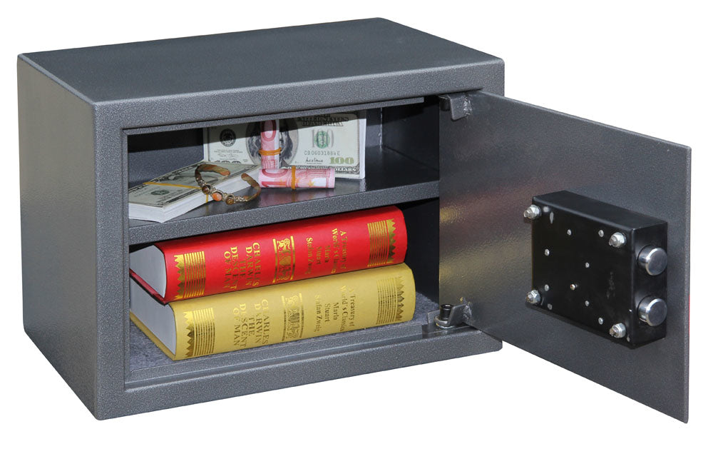 Phoenix Safe Co. Phoenix Möbeltresor VELA HOME SS0802K – Schlüsselschloss – 17 l – Boden-/Wandmontage – Graphit