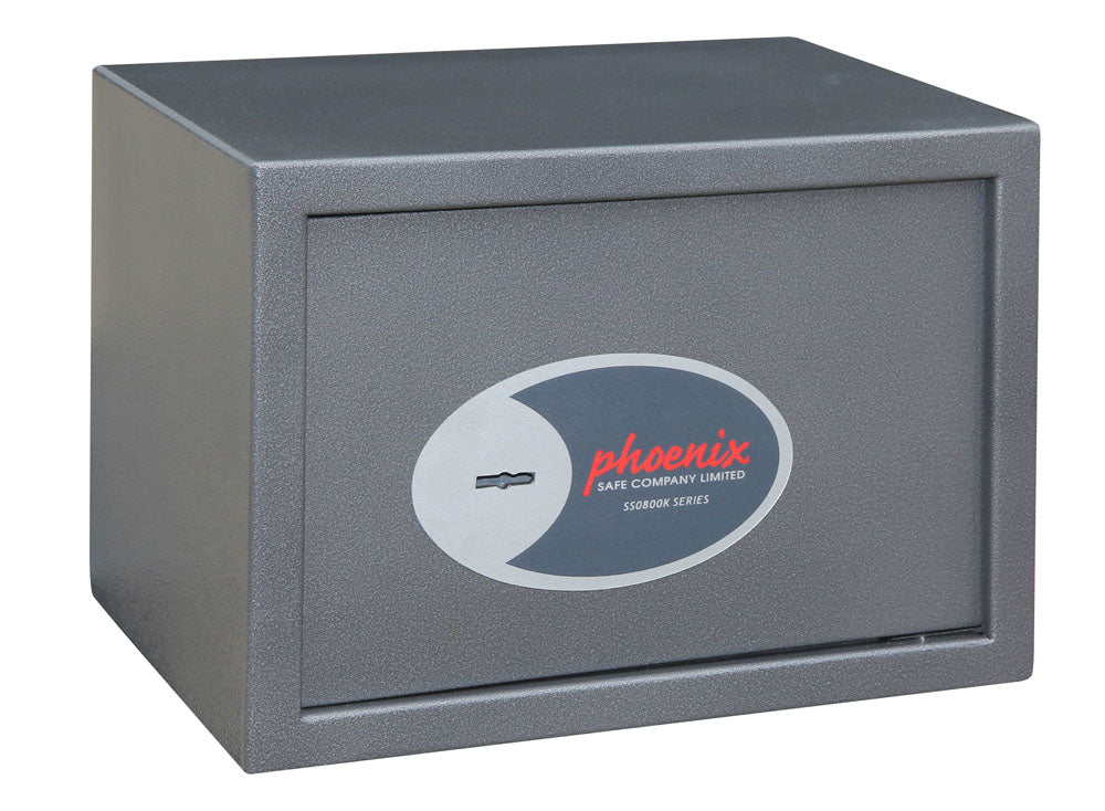 Phoenix Safe Co. Phoenix Möbeltresor VELA HOME SS0802K – Schlüsselschloss – 17 l – Boden-/Wandmontage – Graphit