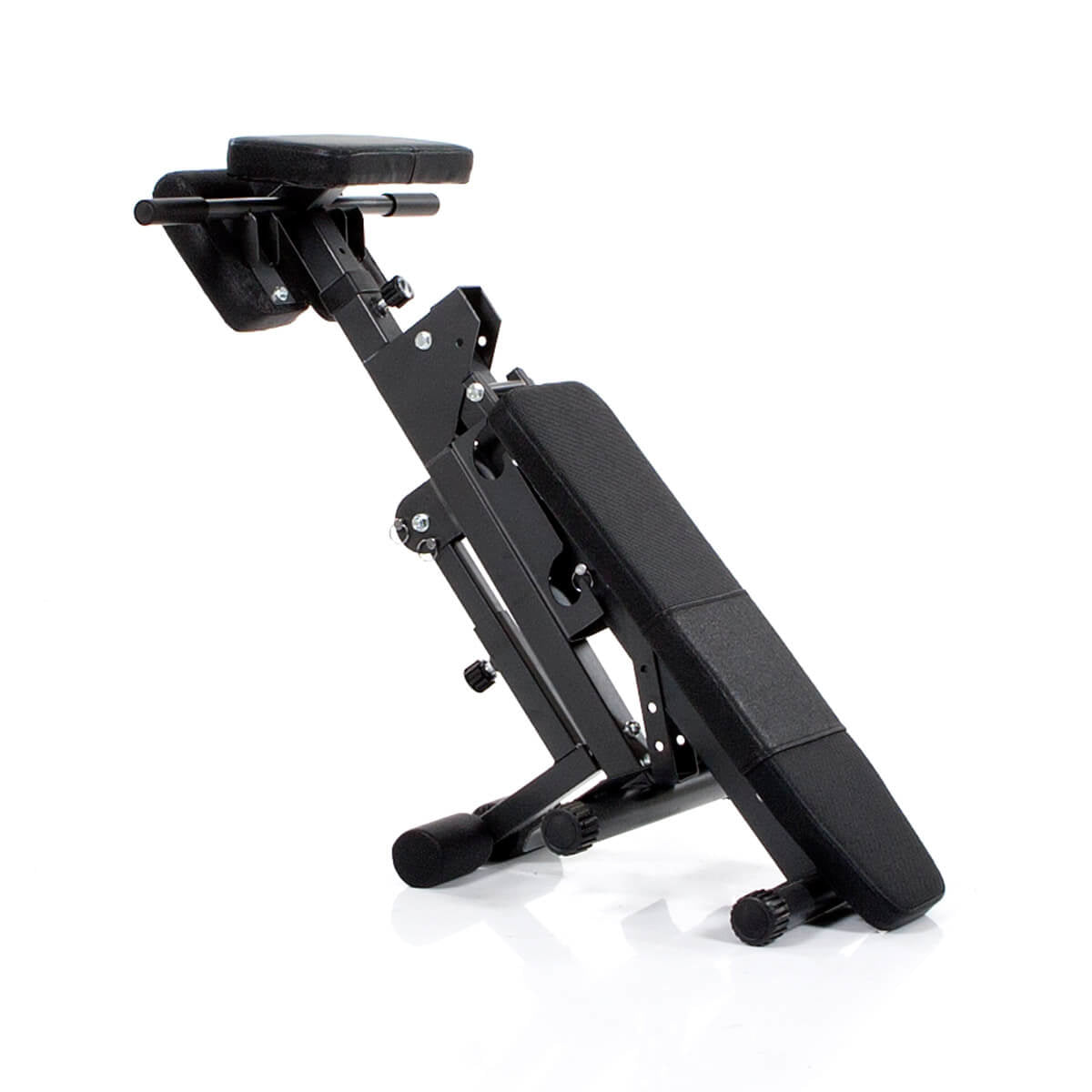 HAMMER FINNLO – Bauchbank 3869, 156 × 68 × 95 cm, 150 kg – Schwarz, Stahl