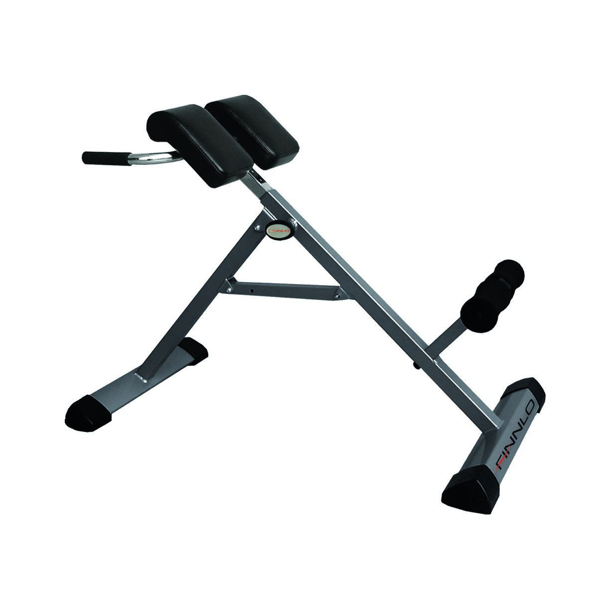 HAMMER FINNLO – Rückentrainer Tricon, 112 × 51 × 92 cm, 130 kg – Schwarz/Silber, Stahl