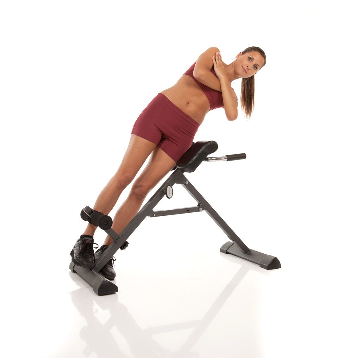 HAMMER FINNLO – Rückentrainer Tricon, 112 × 51 × 92 cm, 130 kg – Schwarz/Silber, Stahl