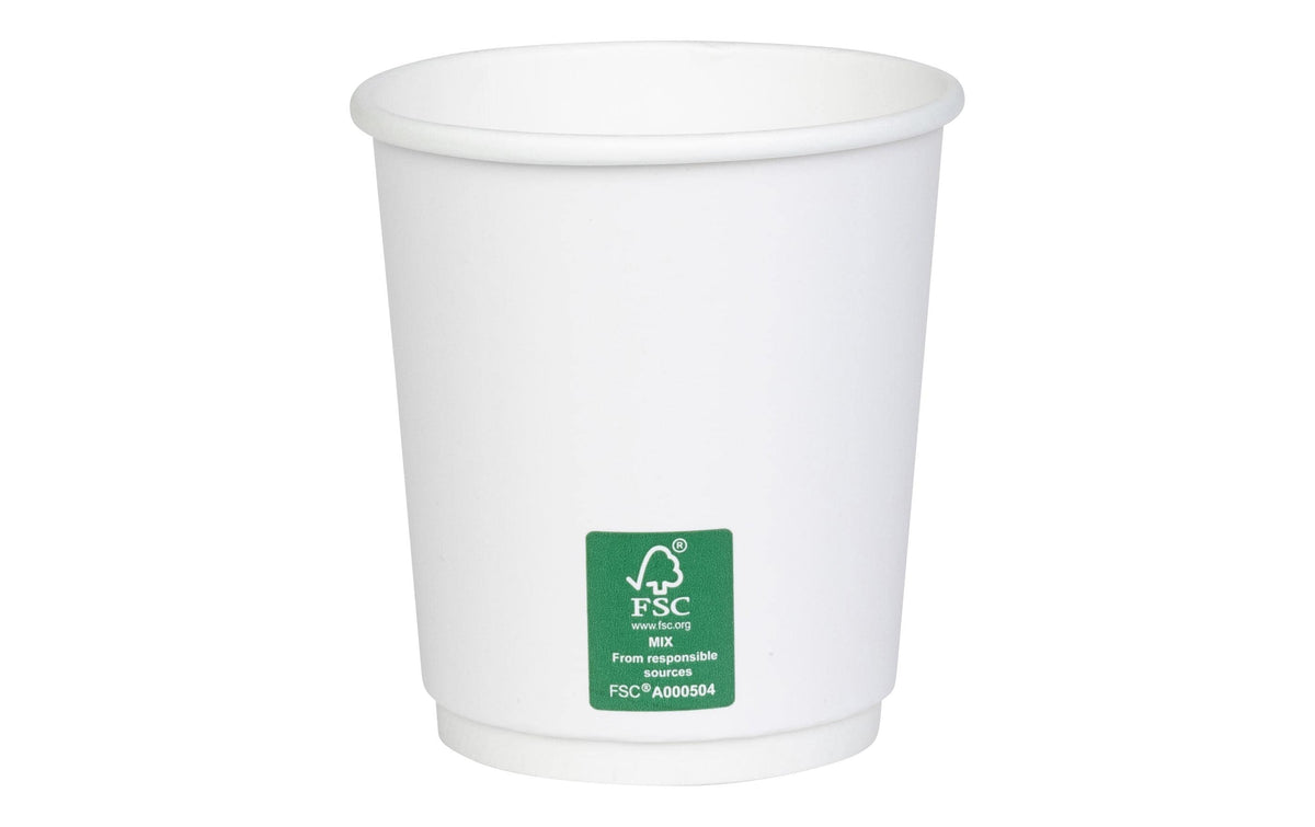 Furber. Furber Papierbecher (PE-beschichtet) – 2 dl, weiss – FSC – 50 Stk.