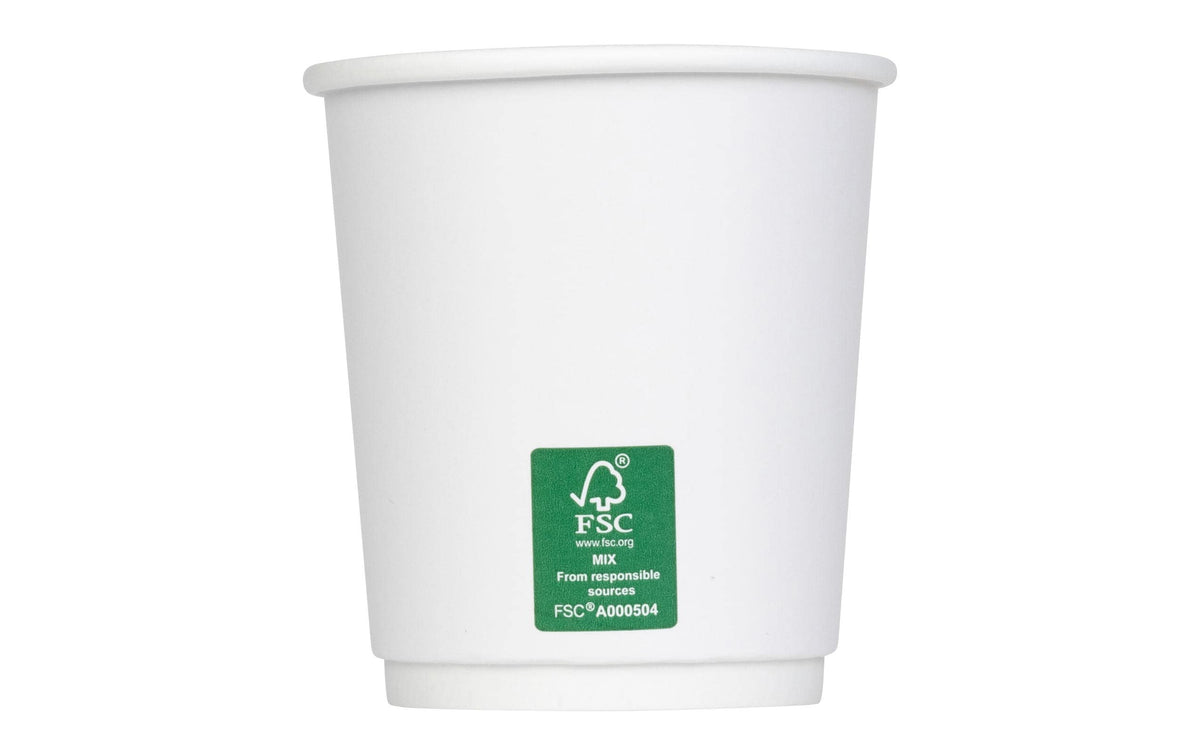 Furber. Furber Papierbecher (PE-beschichtet) – 2 dl, weiss – FSC – 50 Stk.