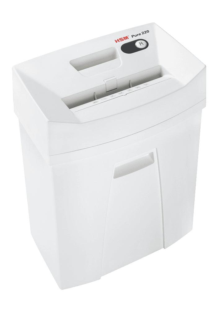 HSM Pure 220 – Aktenvernichter, DIN P-4, Partikelschnitt 4 × 25 mm, 7 Blatt, 20 l, A4