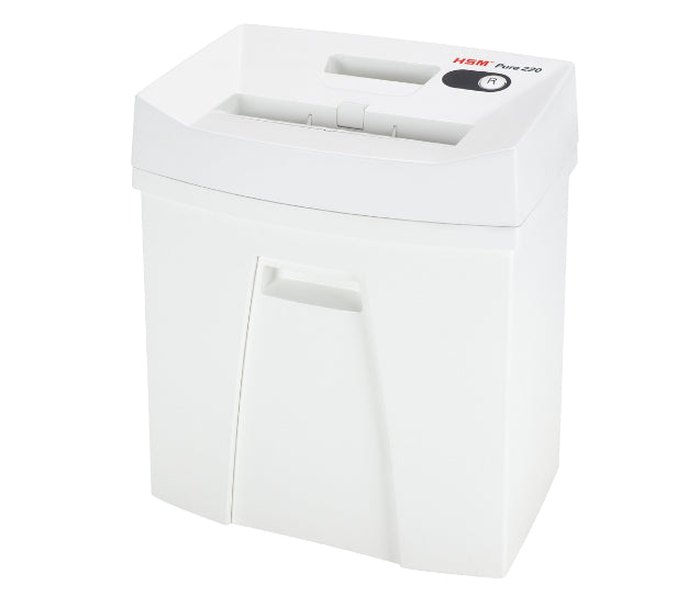 HSM Pure 220 – Aktenvernichter, DIN P-4, Partikelschnitt 4 × 25 mm, 7 Blatt, 20 l, A4