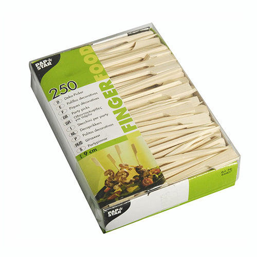 Papstar Rührstäbchen PURE, Bambus, 9 cm, natur – 250 Stk.