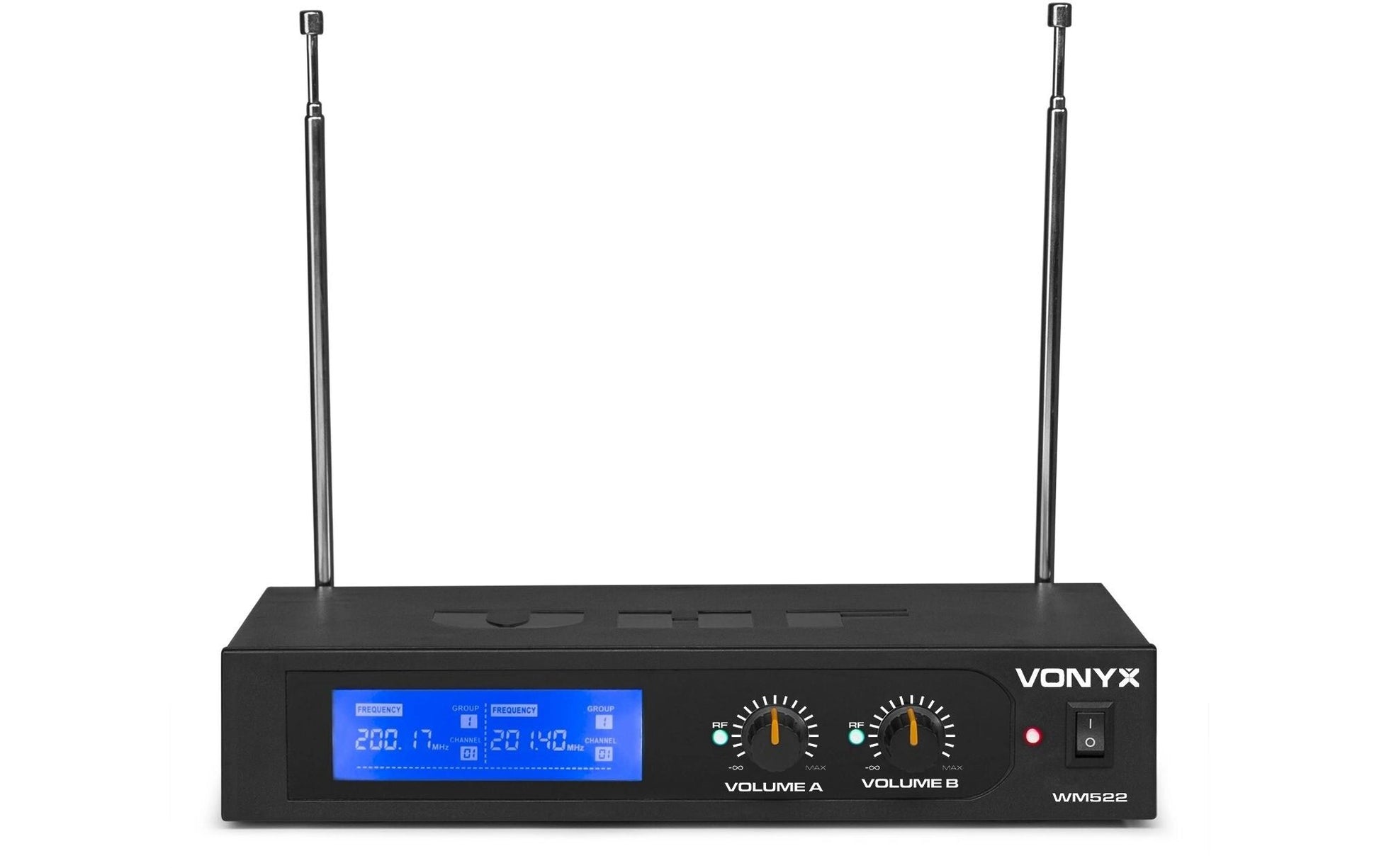 Vonyx WM522B Lavaliermikrofon 2er-Set – 6,35 mm Klinke, Kabellos, 40–20'000 Hz