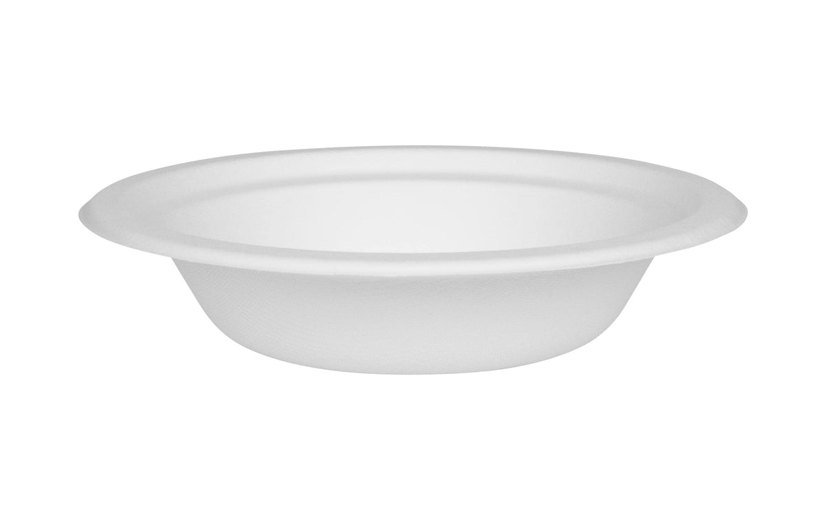 Furber. Furber Schale Bagasse (Zuckerrohr), rund – 400 ml, Ø 18 cm – weiss – 50 Stk.