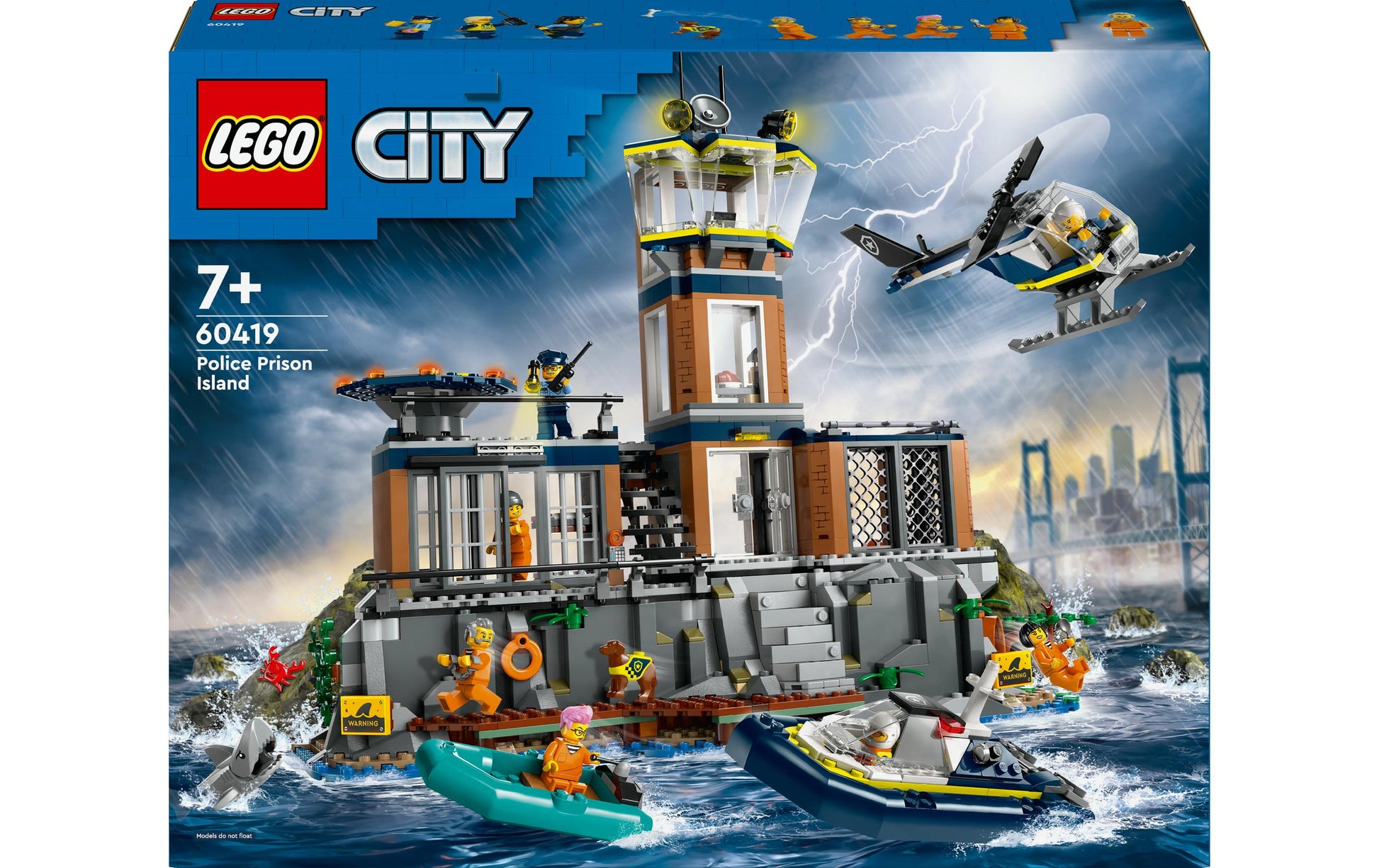LEGO Bauset Polizeistation auf der Gefängnisinsel – City – 980 Teile – ab 7 Jahren