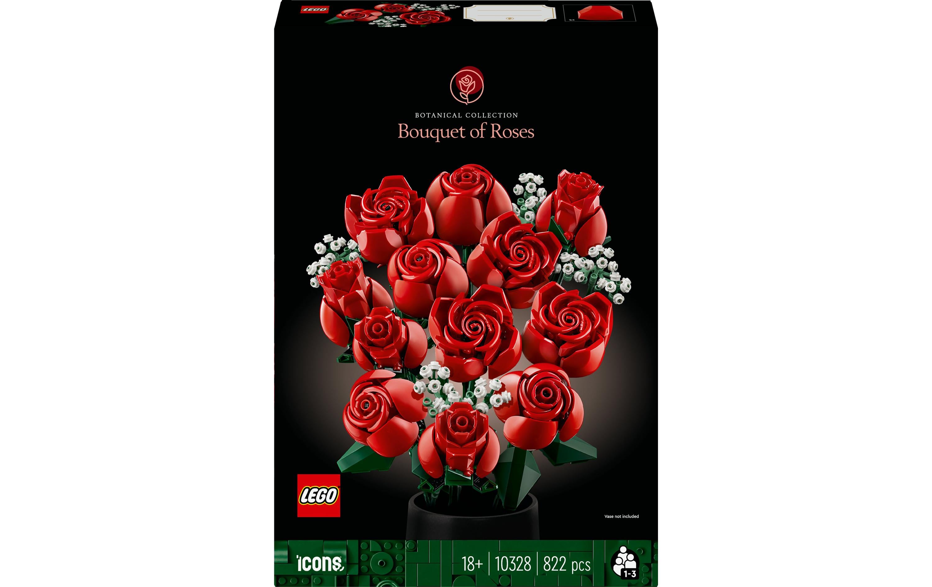 LEGO 3D Puzzle Rosenstrauss – 822 Teile – ab 18 Jahren