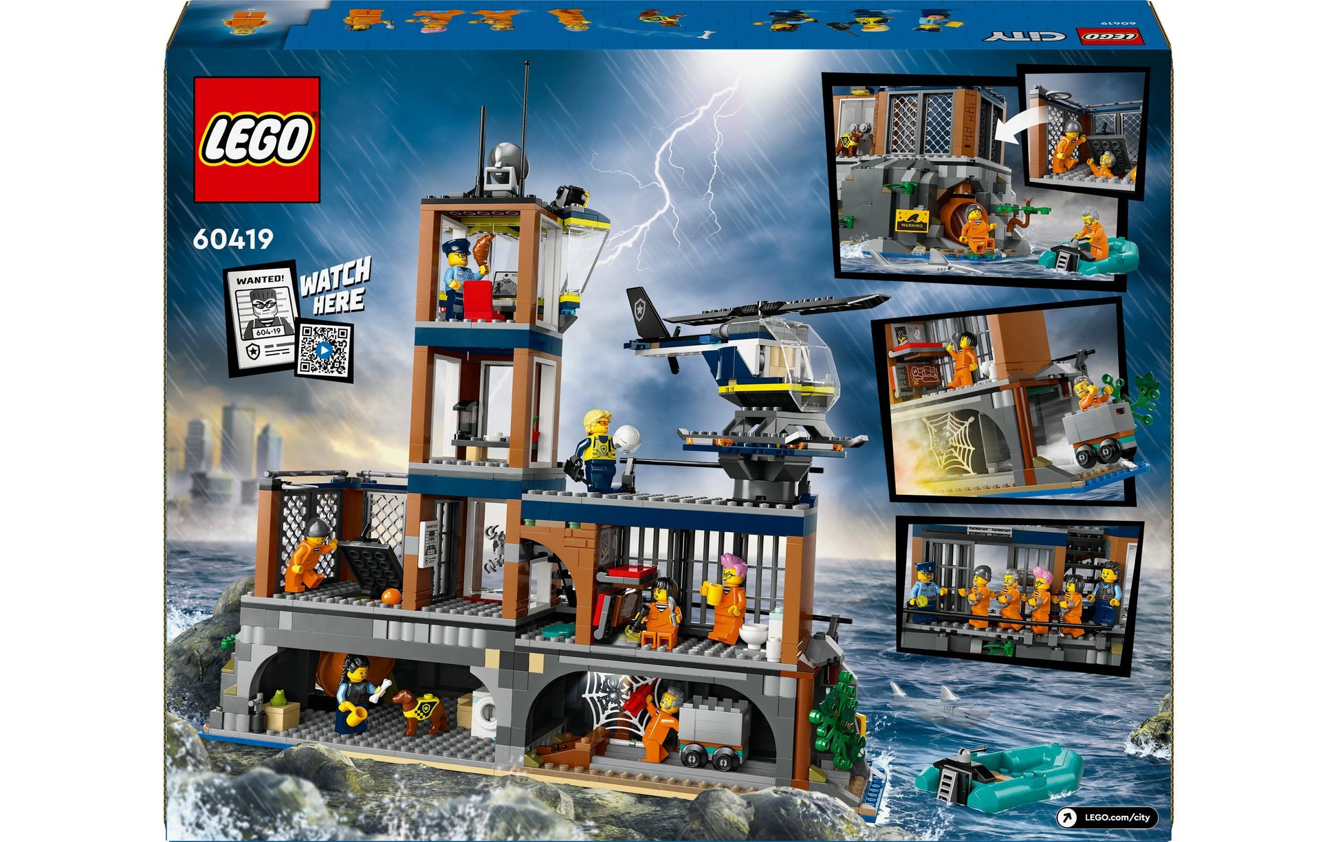 LEGO Bauset Polizeistation auf der Gefängnisinsel – City – 980 Teile – ab 7 Jahren
