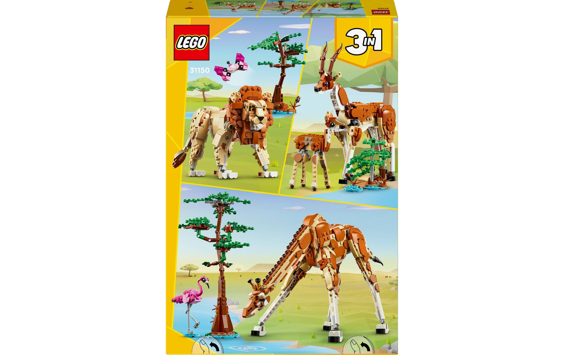 LEGO Creator 3in1 Tiersafari Set – 780-teilig – 30 cm – ab 9 Jahren