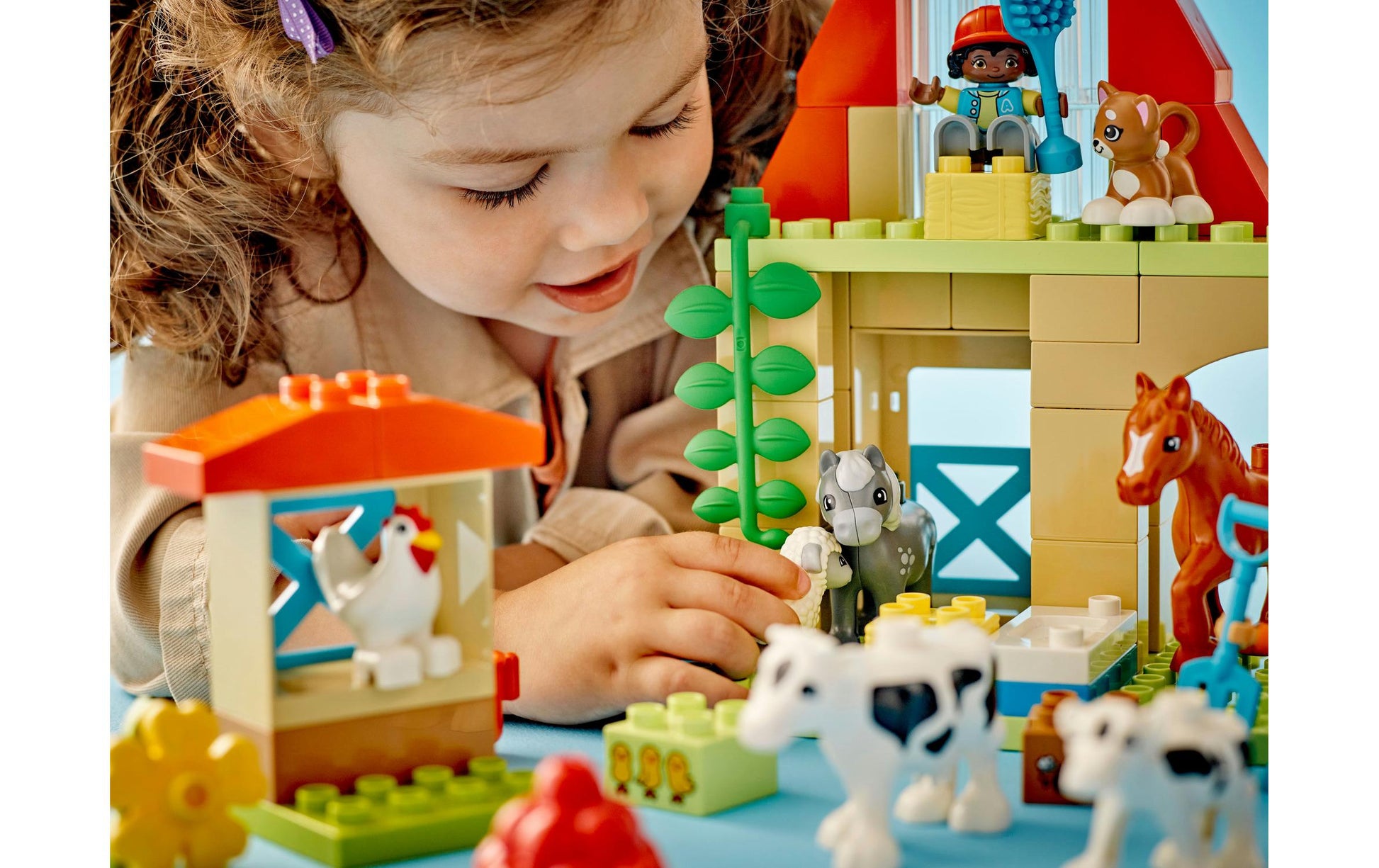 LEGO DUPLO Spielset – Tierpflege auf dem Bauernhof – 74-teilig – ab 2 Jahren