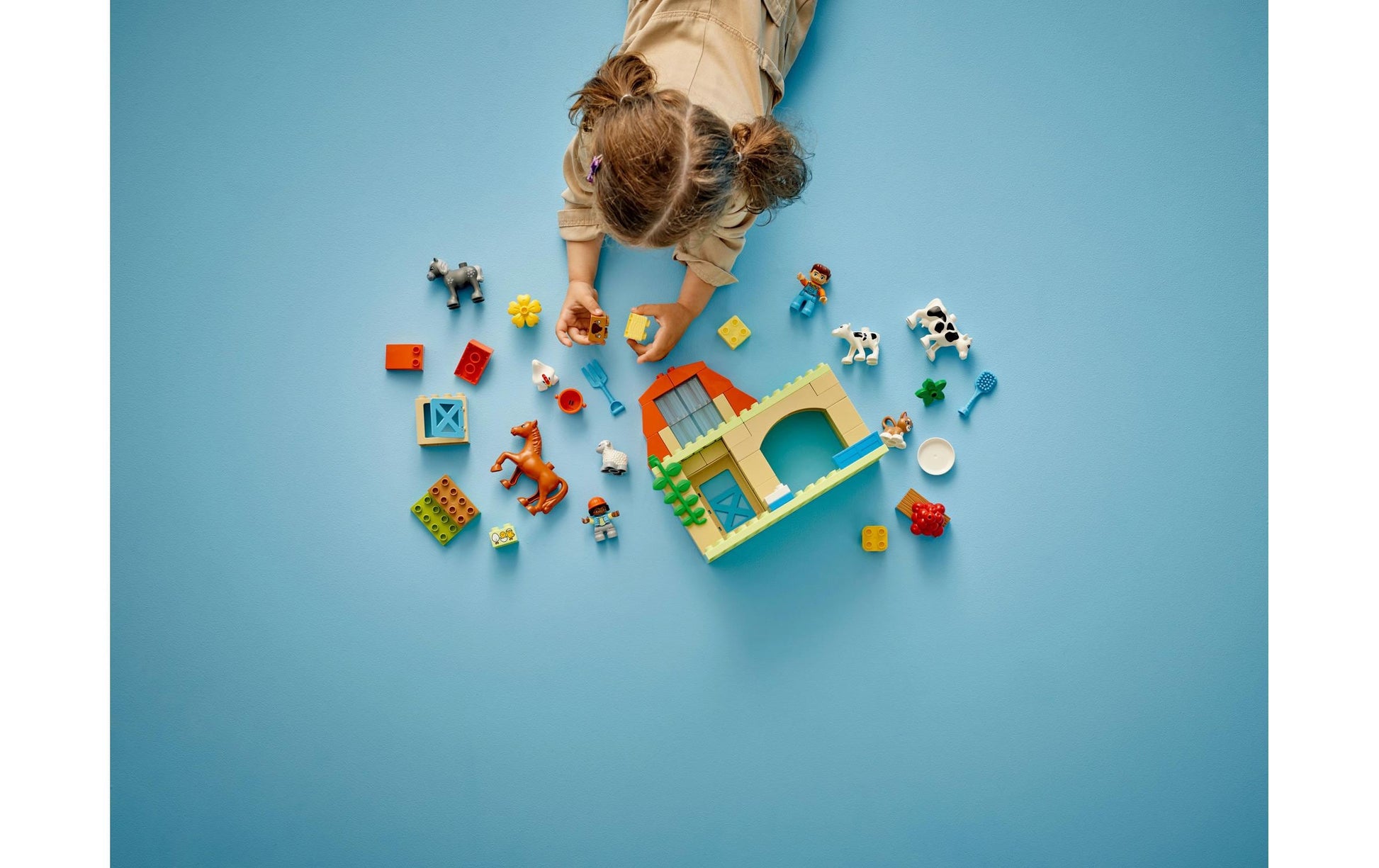 LEGO DUPLO Spielset – Tierpflege auf dem Bauernhof – 74-teilig – ab 2 Jahren