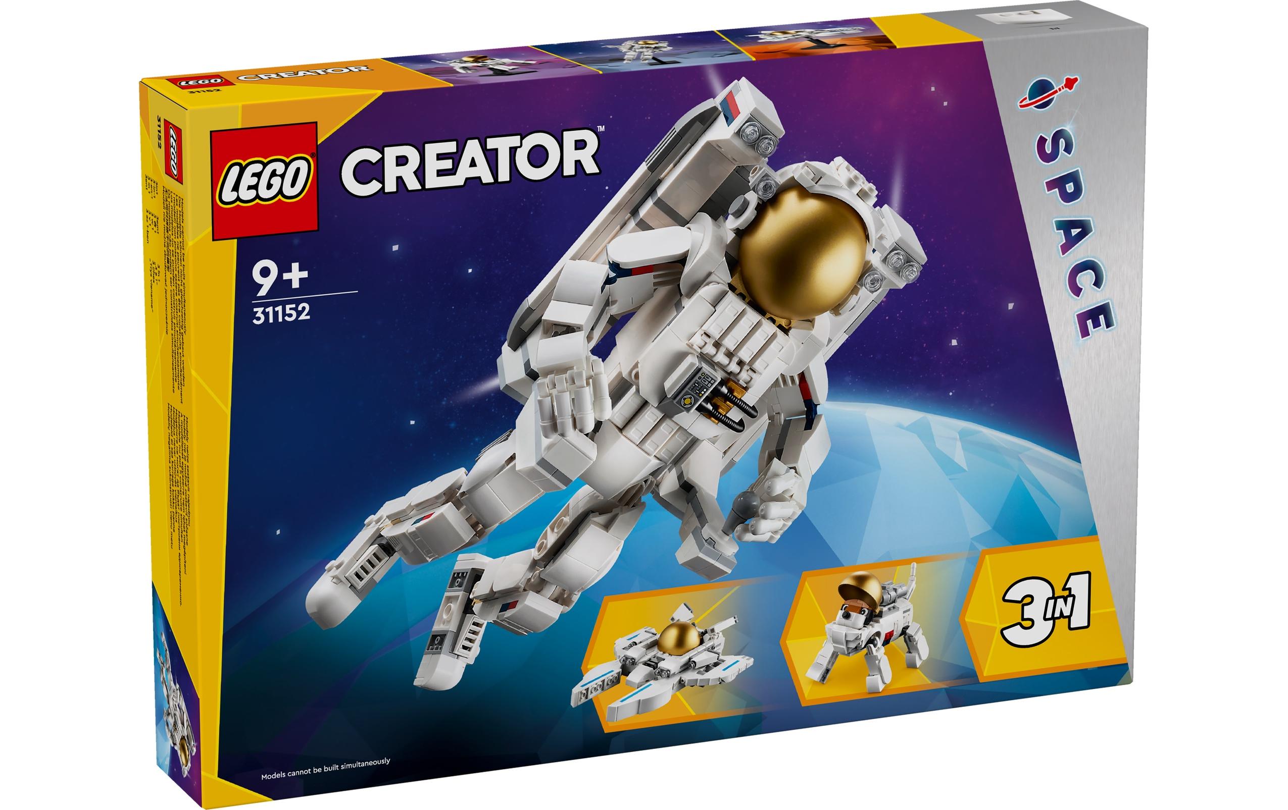 LEGO Creator 3in1 3D Puzzle Astronaut im Weltraum – 647-teilig – ab 9 J.
