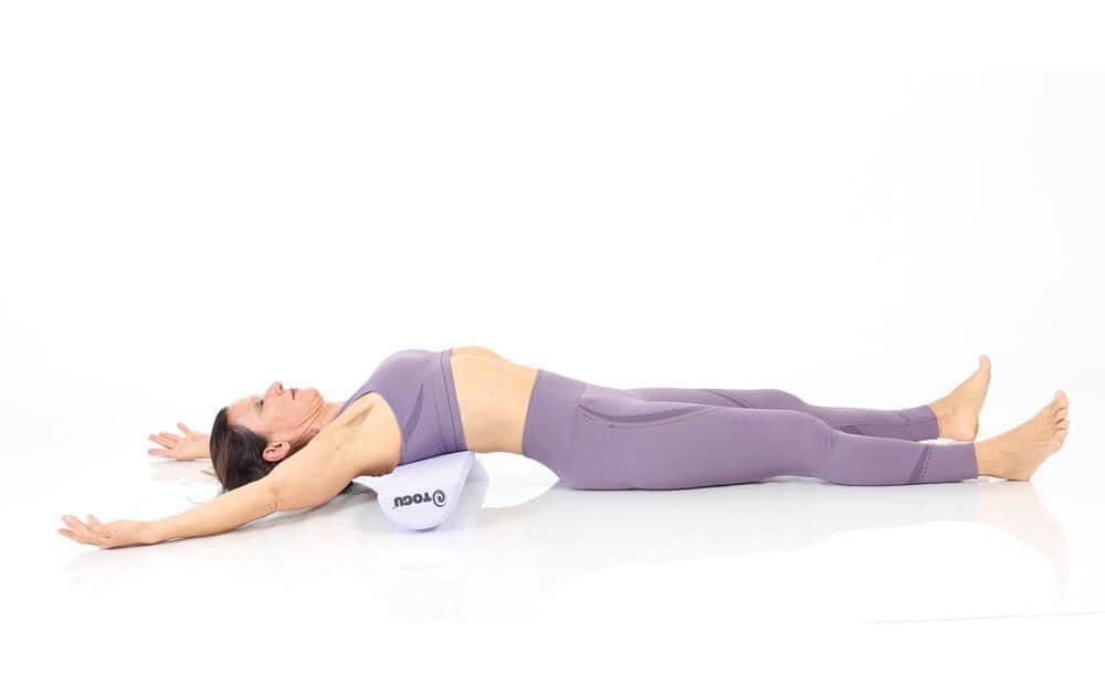 TOGU Pilates Halbrolle Premium – 90 × 15 × 7,5 cm – lila – Schaum