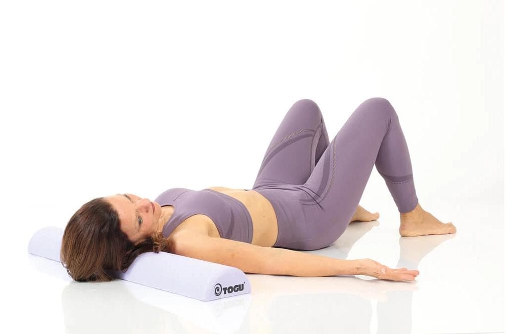 TOGU Pilates Halbrolle Premium – 90 × 15 × 7,5 cm – lila – Schaum