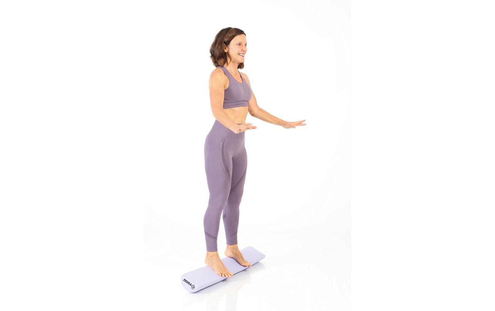 TOGU Pilates Halbrolle Premium – 90 × 15 × 7,5 cm – lila – Schaum