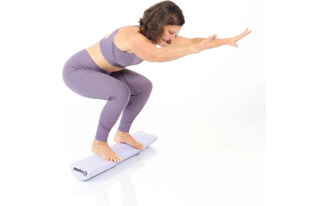 TOGU Pilates Halbrolle Premium – 90 × 15 × 7,5 cm – lila – Schaum