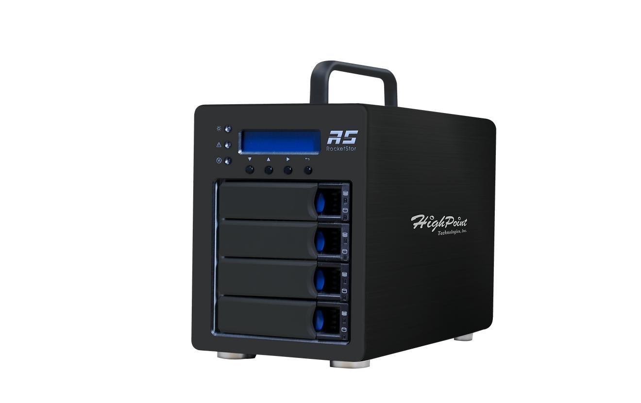 Highpoint RRS6434S – 4-Bay Desktop-Gehäuse – für 2,5" HDD/SSD, SATA