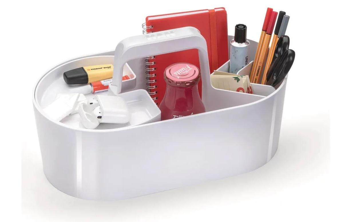 HAN Werkzeugkasten LOFT 1200-12 Aufbewahrungsbox – 4 Fächer, Weiss, ABS, B 340 × H 190 × T 190 mm