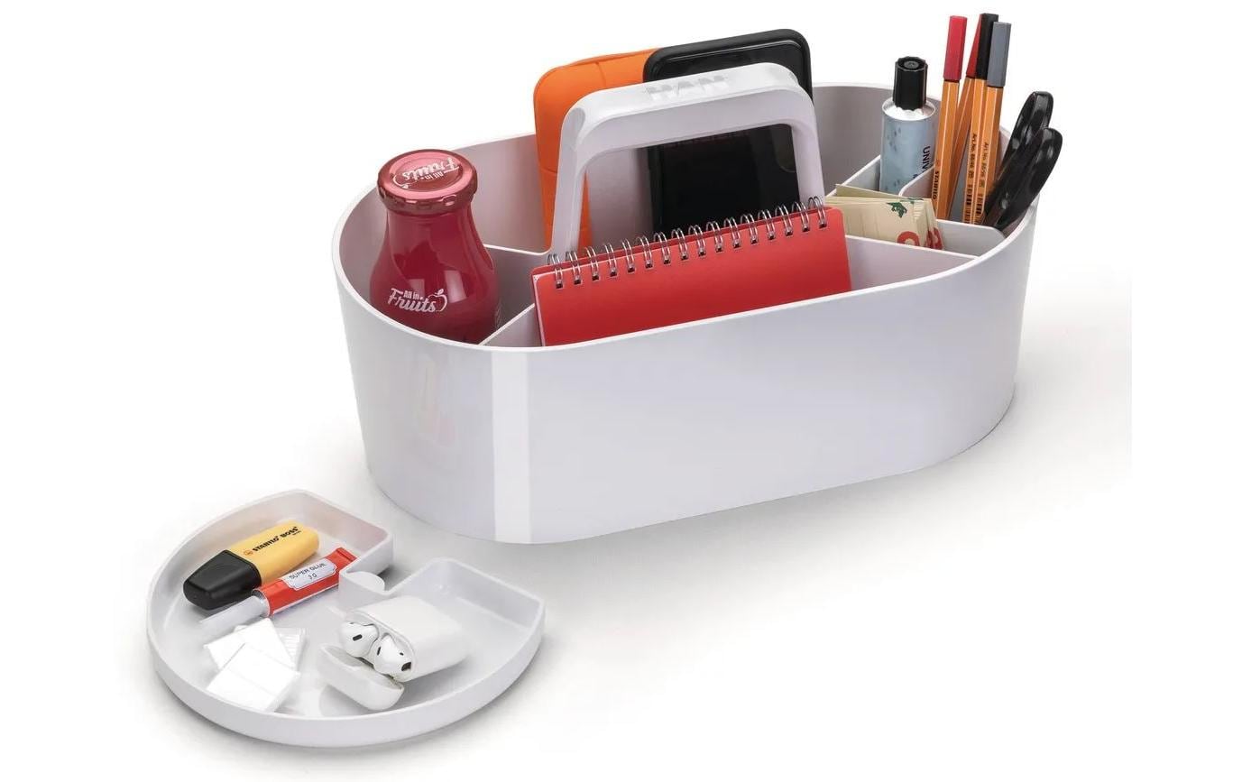 HAN Werkzeugkasten LOFT 1200-12 Aufbewahrungsbox – 4 Fächer, Weiss, ABS, B 340 × H 190 × T 190 mm
