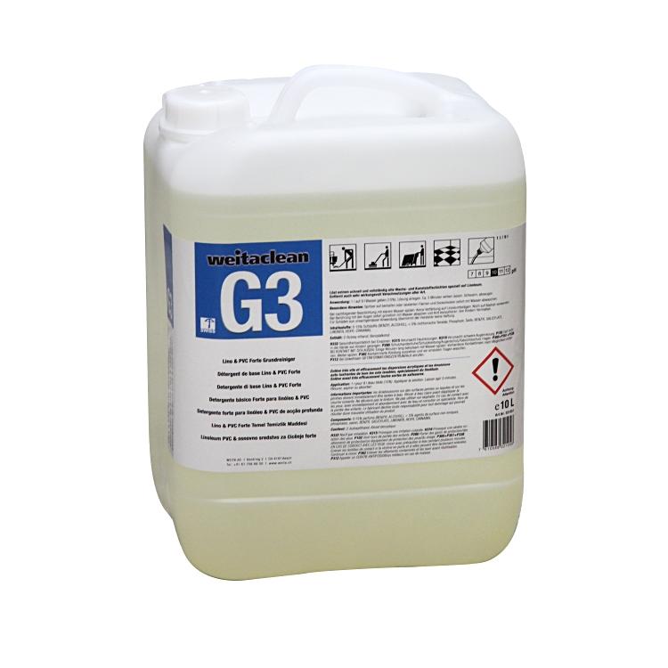 Weitaclean G3 Lino und PVC Forte Bodenreiniger – für Linoleum/PVC – Konzentrat – Kanister – 10 l