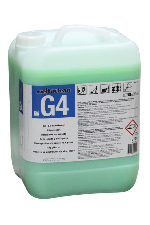 Weitaclean G4 Küchenreiniger/Fettlöser für Böden, Maschinen, Werkzeugteile – Konzentrat, Kanister – 10 l