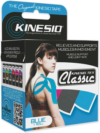 Kinesio Binde Tex Classic – 50 mm × 4 m, blau, Baumwolle, hypoallergen, latexfrei