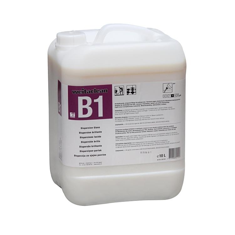 Weitaclean B1 Dispersion Glanz Bodenreiniger für glatte Böden – Selbstglanzdispersion, Kanister – 10 l