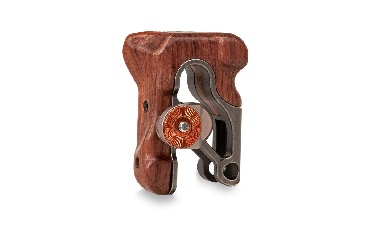 Tilta TA-LWH3 Griff (links) – Holz/Aluminium, 1/4-20", schwenkbar – Grau/Walnuss