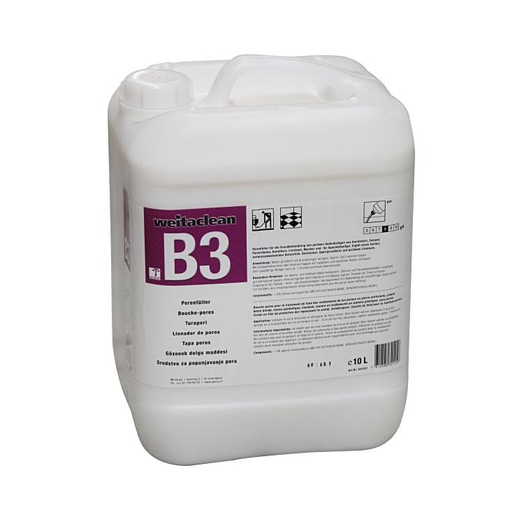 Weitaclean B3 Porenfüller Bodenreiniger für poröse Bodenbeläge – Flüssigkeit, Kanister – 10 l