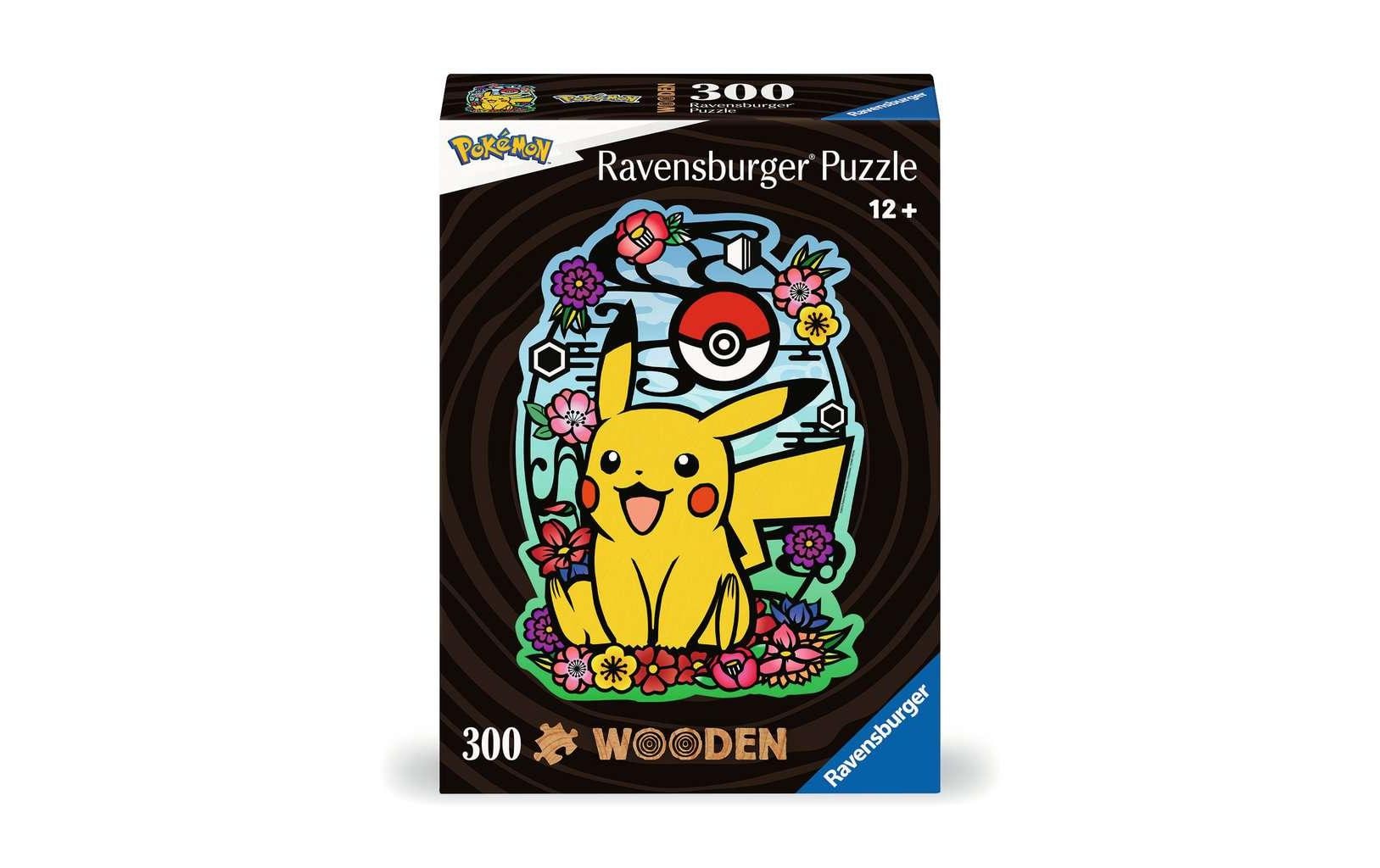 Ravensburger Puzzle Pokemon Pikachu – 300 Teile – 27 × 37 cm – ab 12 J. – Holz – mehrfarbig