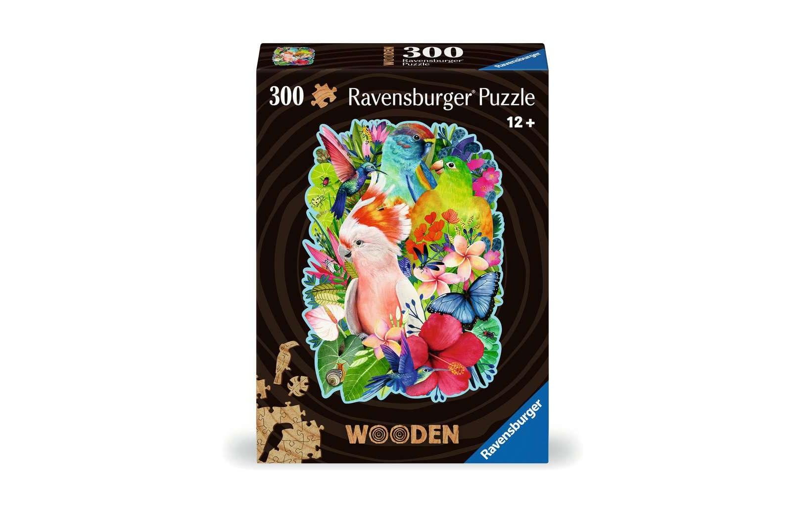Ravensburger Puzzle Exotische Vögel – 300 Teile – 37 × 27 cm – ab 12 J. – Holz