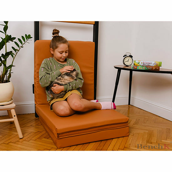 BenchK Fitnessmatte – 60 × 180 cm, 8 cm dick – braun