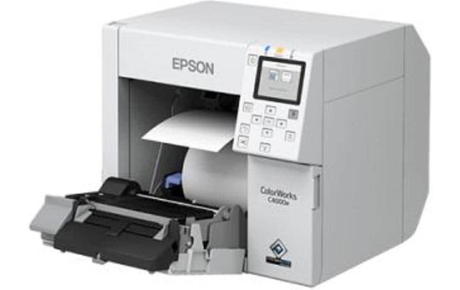 Epson CW-C4000e – Farb-Etikettendrucker (Tintenstrahl), 108 mm, 1'200×1200 dpi, 102 mm/s, USB