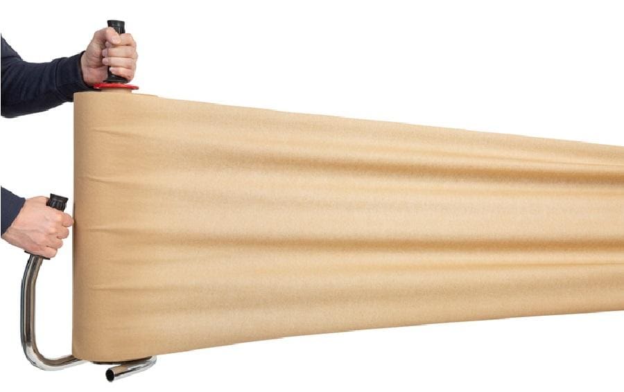 Stretchfolie (Hand) – 50 cm × 120 m – Polyethylen (PE) – Braun – 3 Stk – für Kerndurchmesser 50 mm