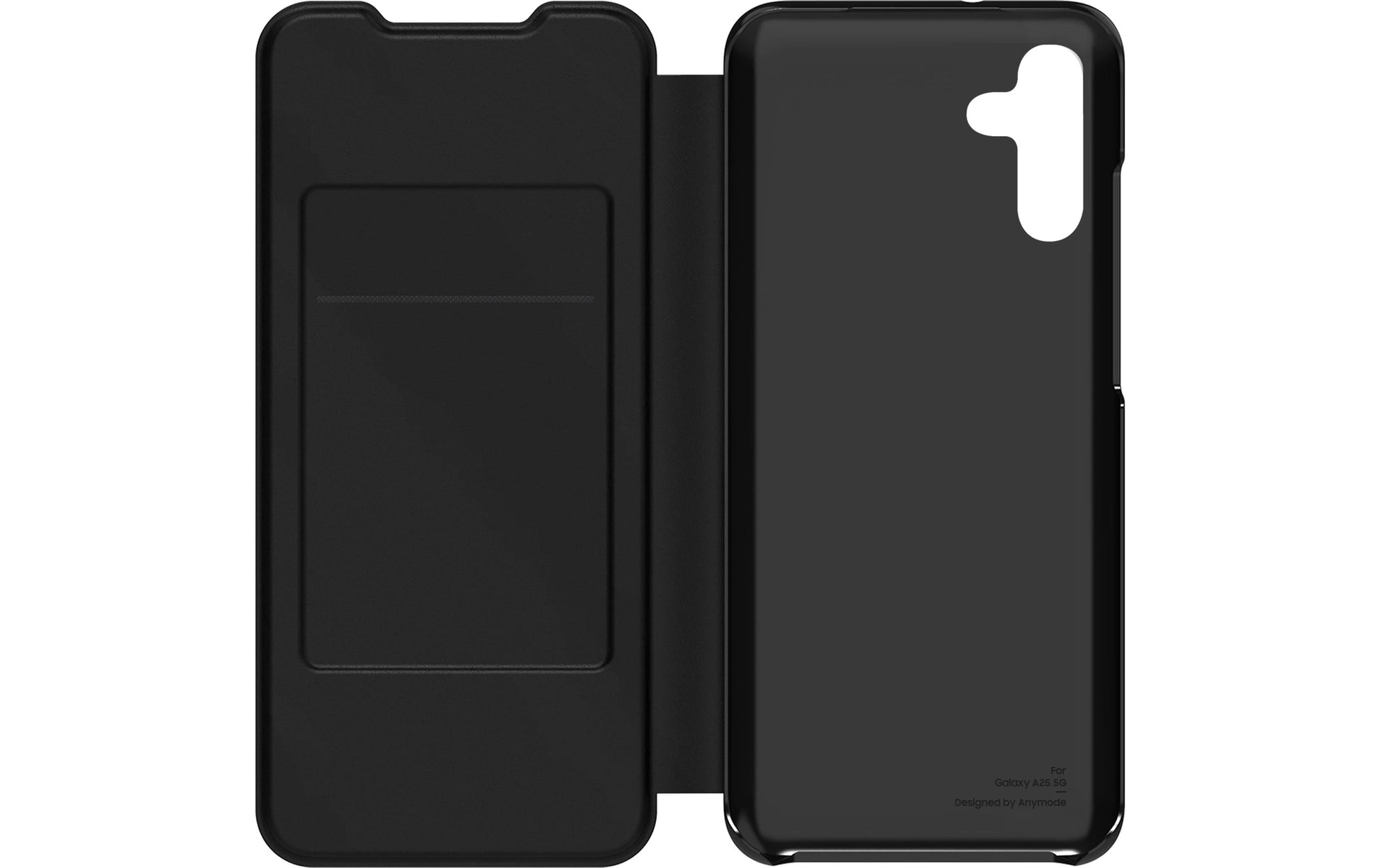Samsung Folio – für Samsung Galaxy A25 5G, mit Kartenfach, PU, schwarz, kratzresistent