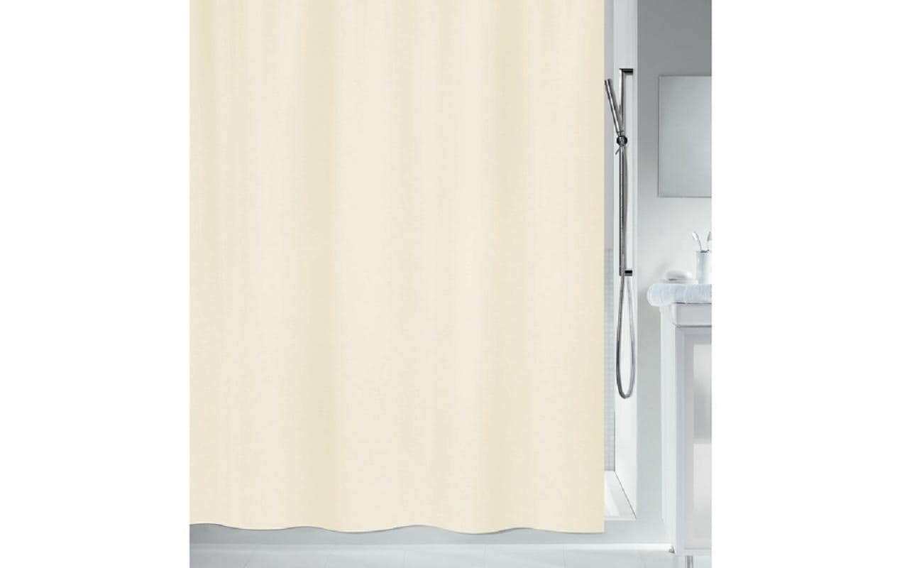 Spirella PRIMO Duschvorhang – 240 × 200 cm – Beige – Polyester – 40 °C