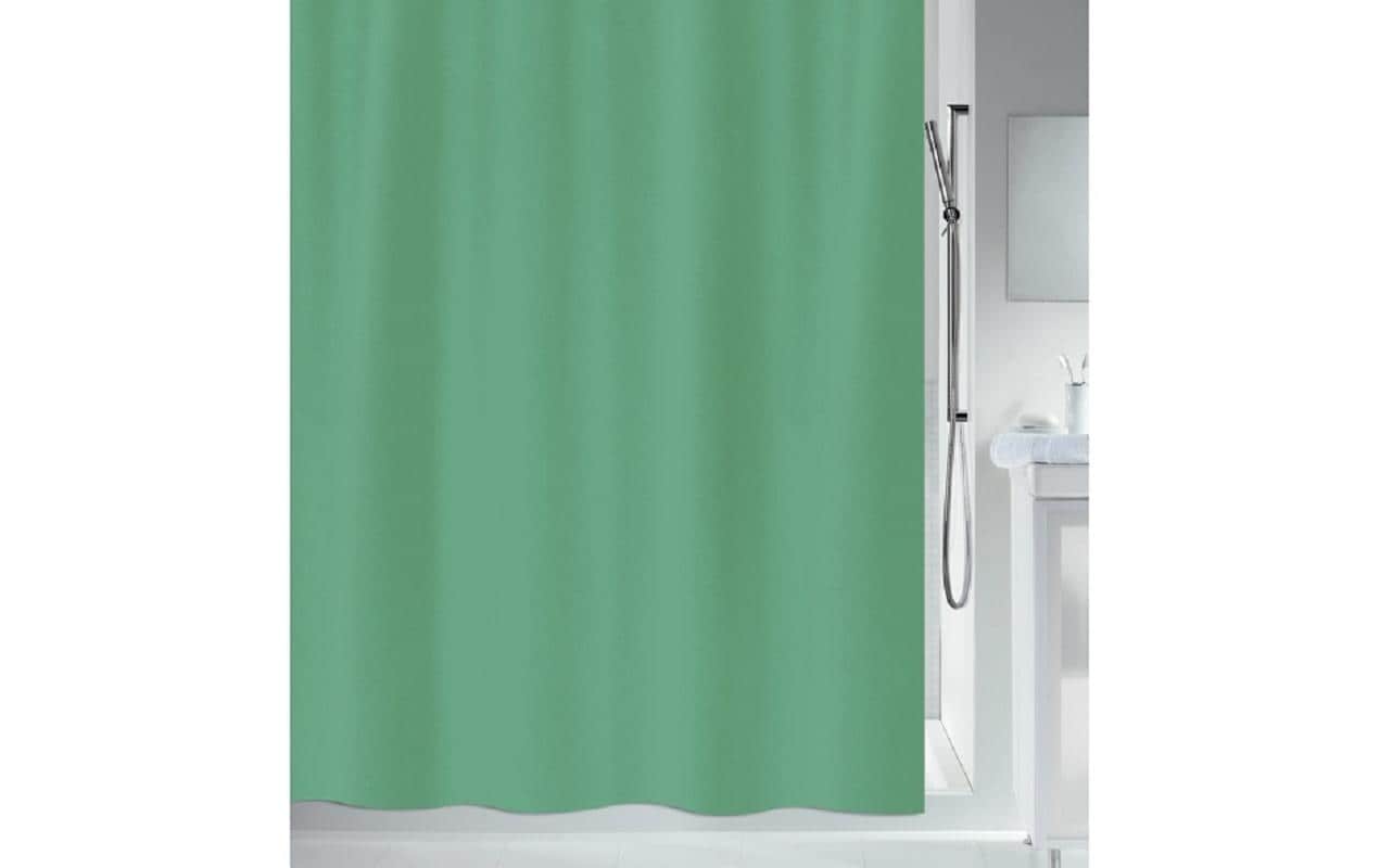 Spirella PRIMO Duschvorhang – 120 × 200 cm – Grün – Polyester – Waschbar bei 40 °C
