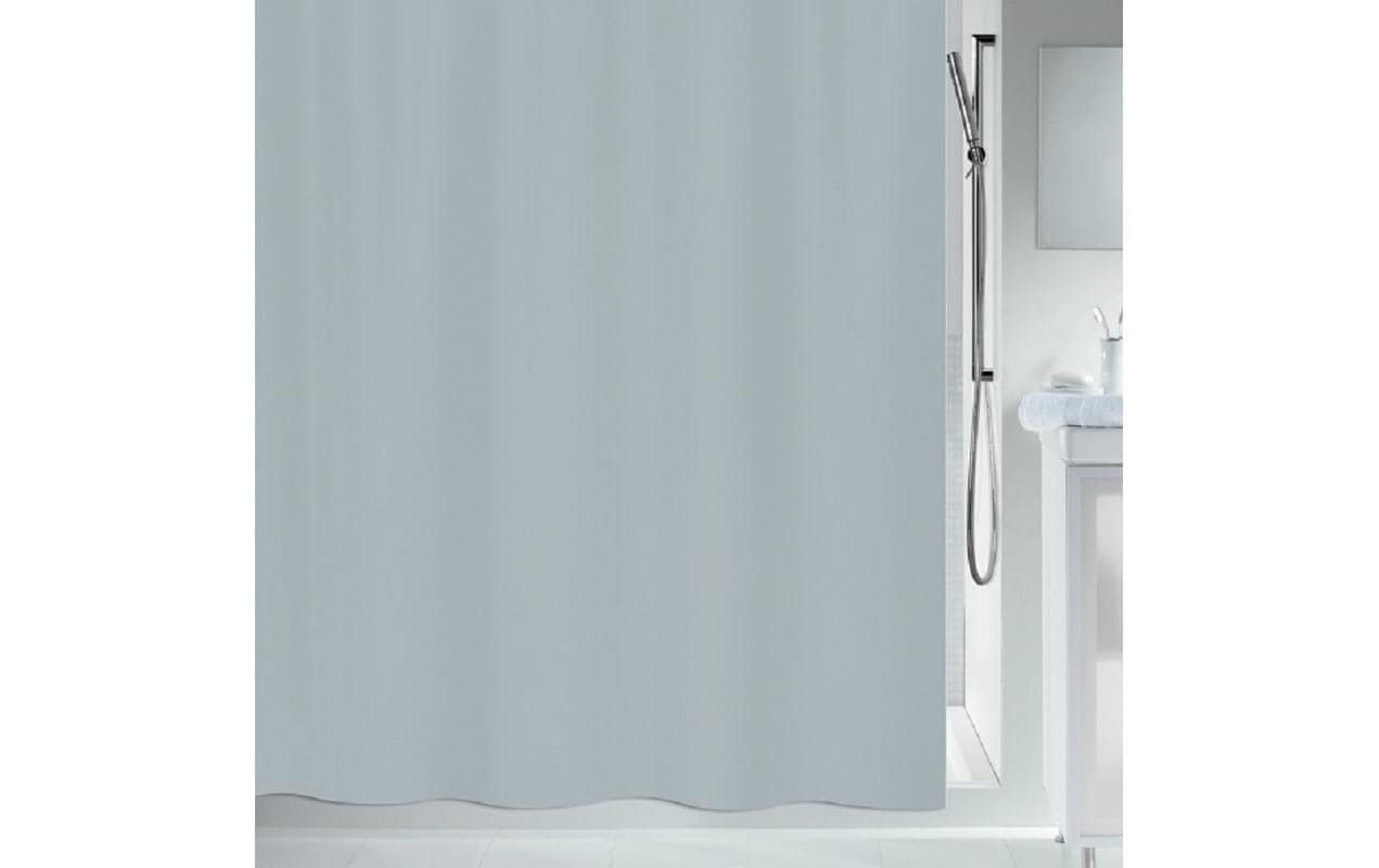 Spirella PRIMO Duschvorhang – 120 × 200 cm – Grau – Polyester – 40 °C