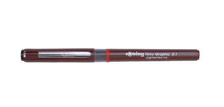 Rotring Tikky Graphic Fineliner 0,2 mm – schwarz – wasserfest