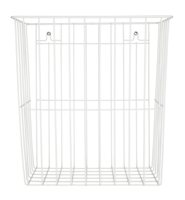 Tork Wandabfallbehälter B2 – 20 l – Metall, rechteckig – weiss – Wandmontage