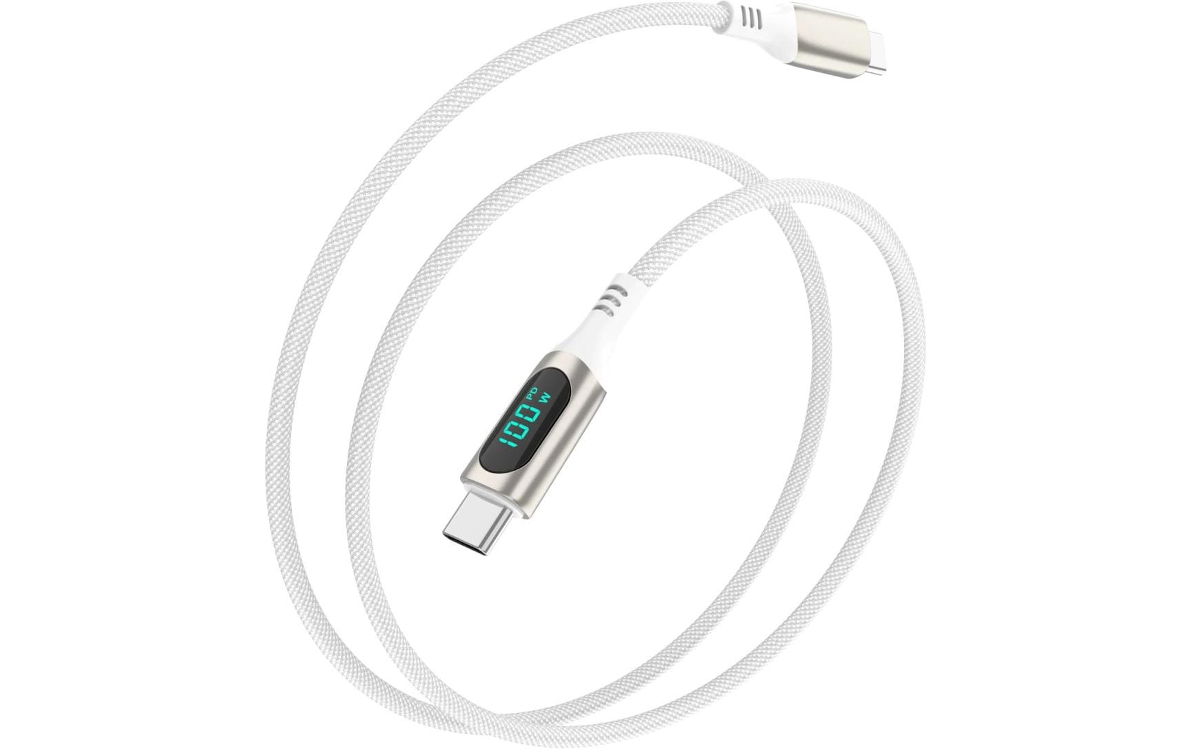 4smarts USB-C auf USB-C Kabel – USB 2.0 (480 Mbit/s) – 3 m – PD 100 W – Geflochten