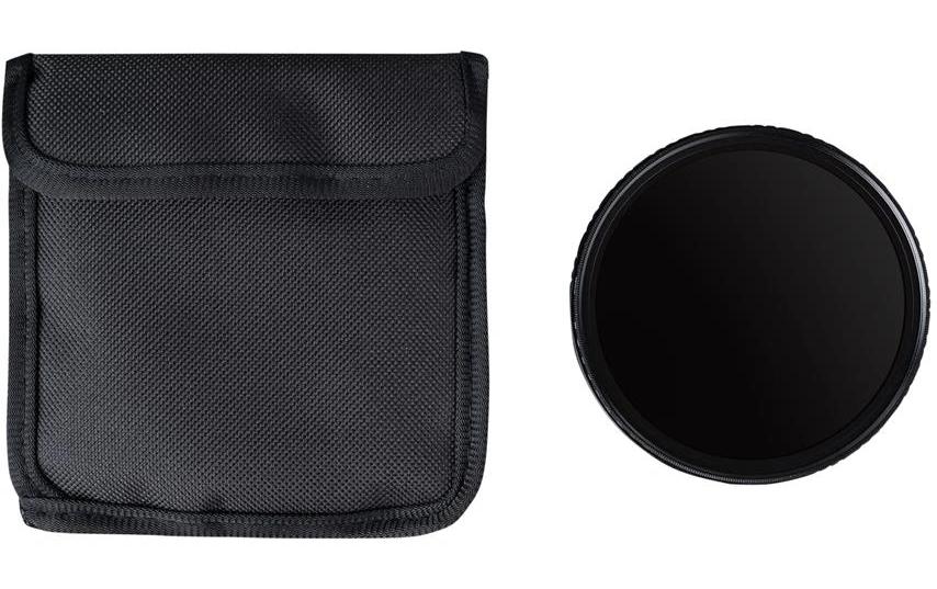 Dörr Digiline Slim Variabler Graufilter ND2-400 – 86 mm, 1–8,5 Blenden, Metall/Glas – mit Tragetasche – Schwarz